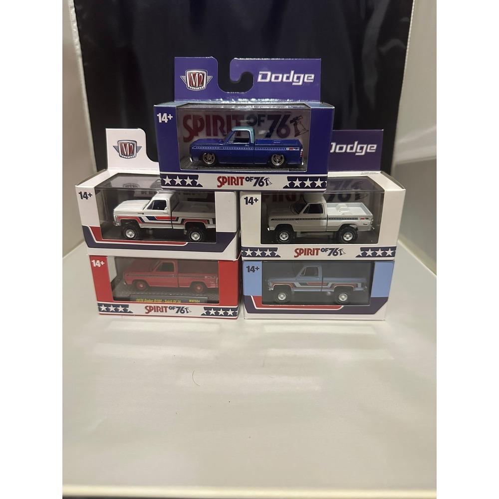 M2 Machines Spirit of 76 Dodge Chevy Diecast Truck Lot of 5 Bisequicentennial